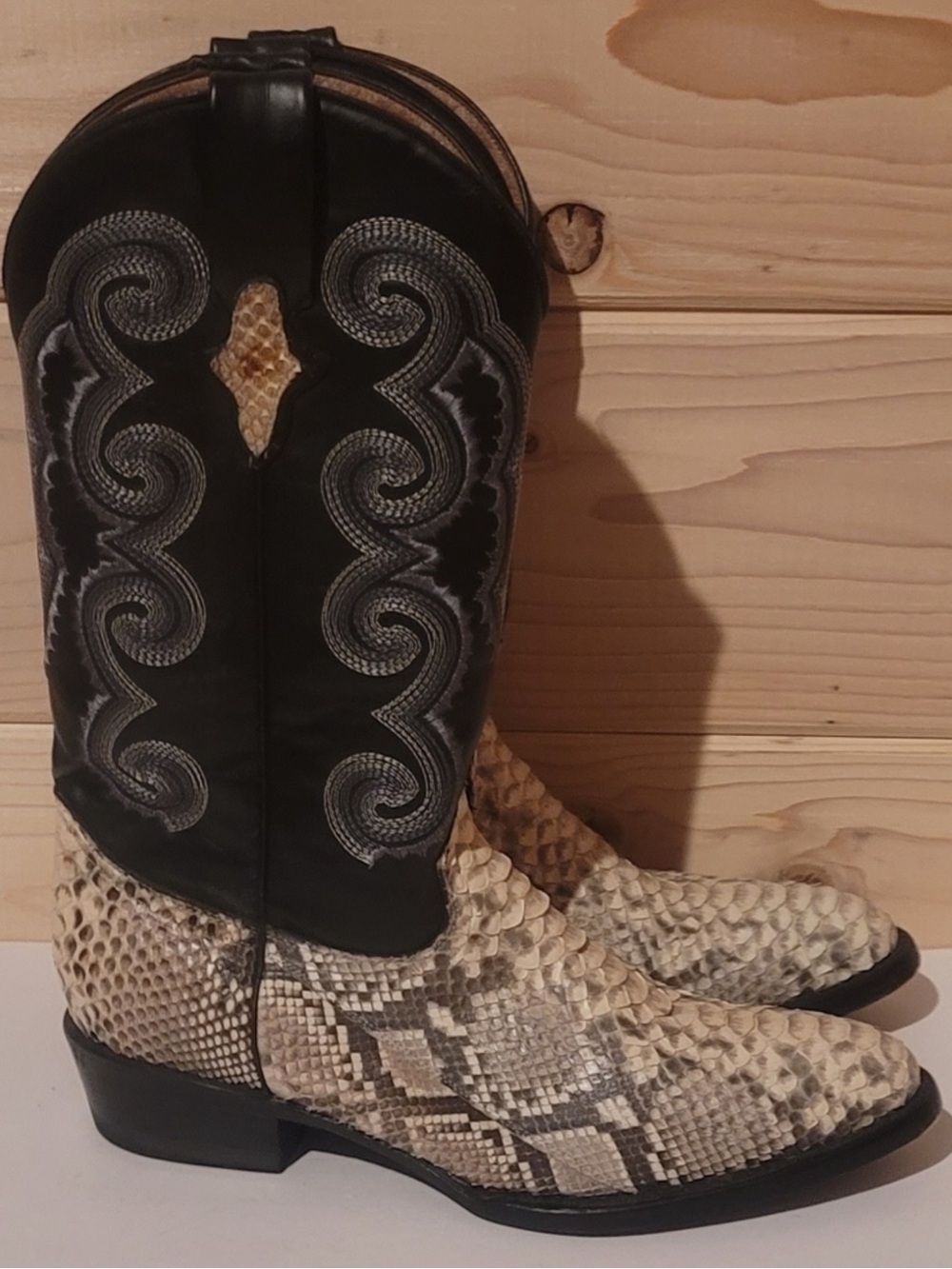 Snakeskin Python Cowboy Boots 11.5